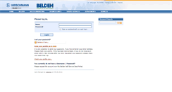 Desktop Screenshot of intranet.hirschmann.com